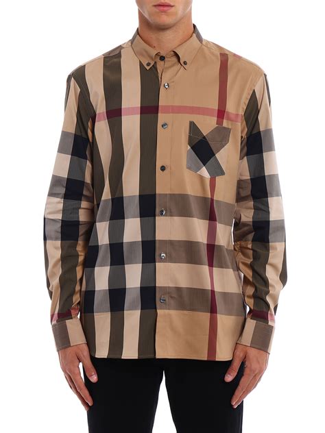 burberry hemd beige herren|burberry hemden für herren.